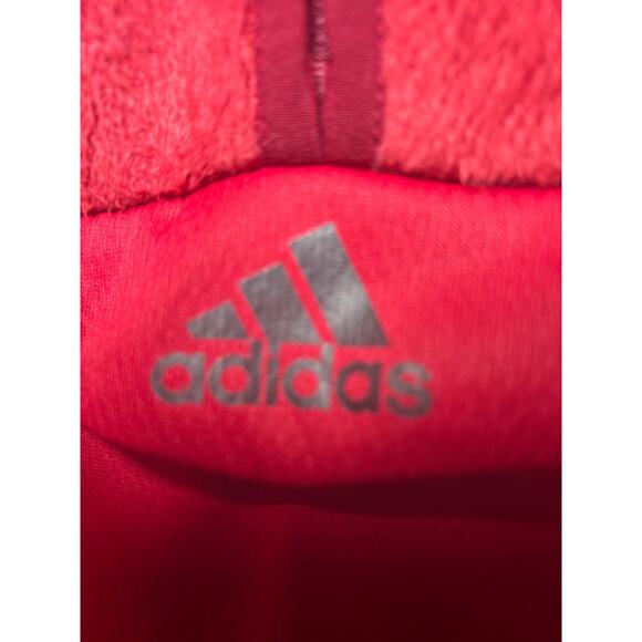 Adidas Women's Sweatshirt Red Pullover half zip frontpockets size Small FN2919 - Picture 5 of 8